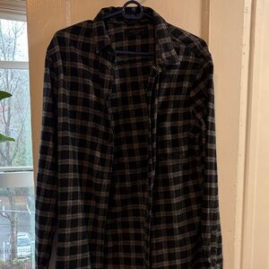 Black and gray plaid flannel, All Saints